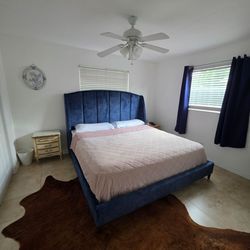 King Bed Frame, & Mattress