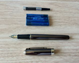 Modern Sheaffer Fountain Pen Set - with Converter & 4 Ink Cartridges