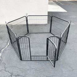 (New in box) $70 Heavy Duty 24” Tall x 32” Wide x 6-Panel Pet Playpen Dog Crate Kennel Exercise Cage Fence Play Pen