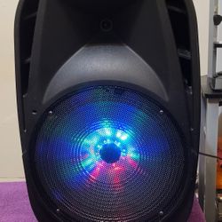 QFX PORTABLE BLUETOOTH POWER SPEAKER MODEL PBX61150 SPEAKER SIZE 15 INCHES. 