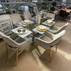 Modern & Glam Dining Table & Chairs On Sale πΊπΈ