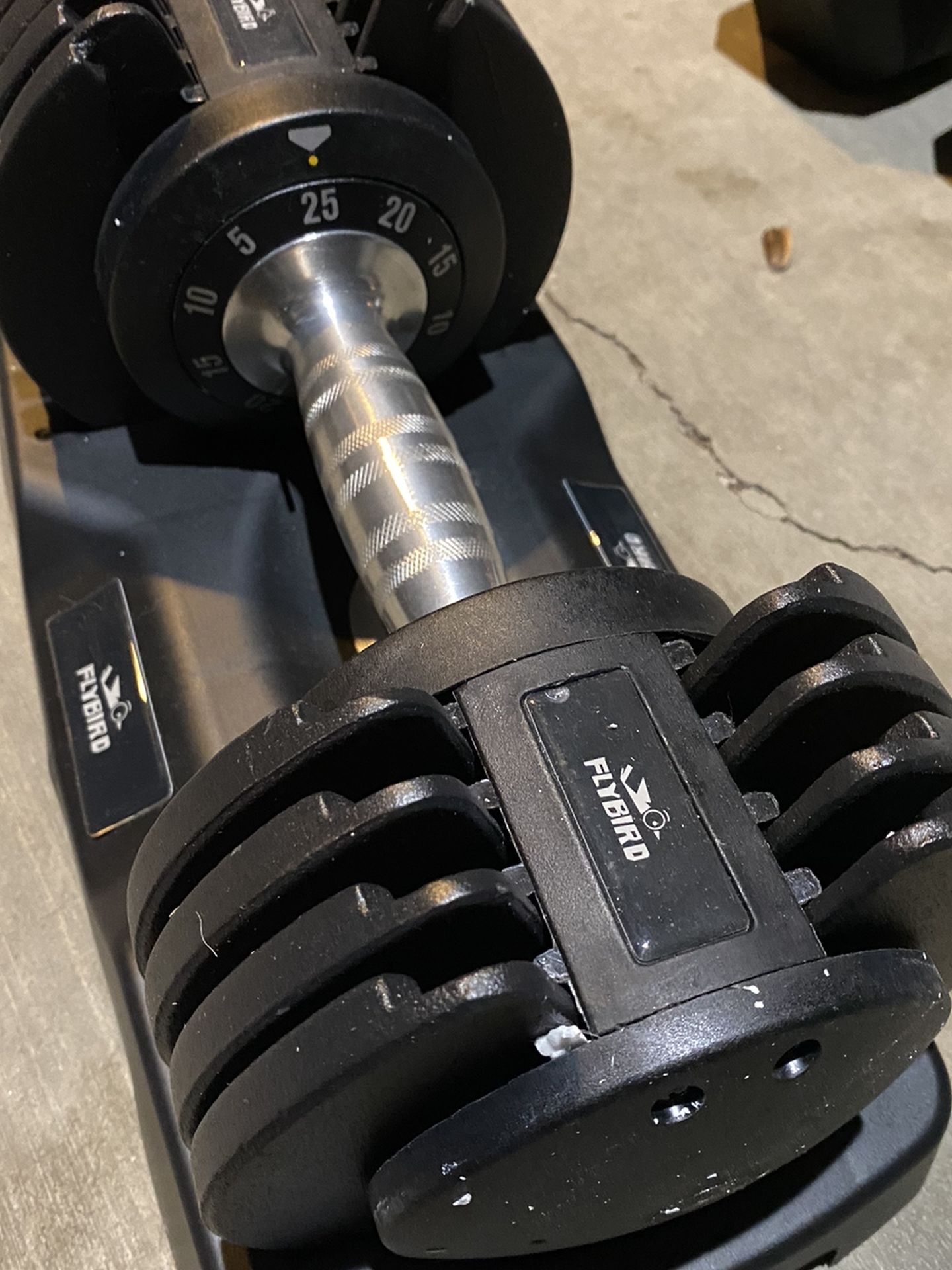 Brand new 25lb Flybird adjustable dumbbell