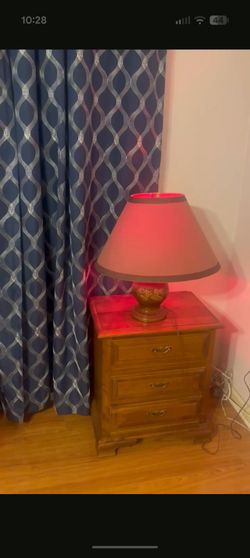 Solid Wood Night Stand with Lamp $135 OBO