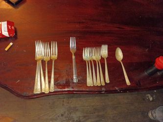1847 Rogers Silverware fork and 1 spoon