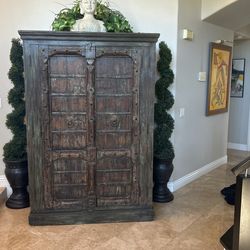 Custom Vintage Wine Cabinet