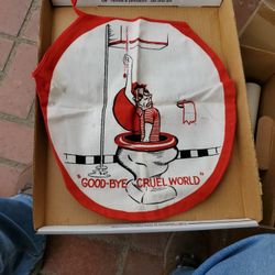 Vintage 1950s  Toilet Seat Cover