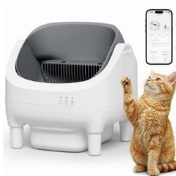 Homall Automatic Self-Cleaning Cat Litter Box – Large Open-Top Design for Multi-Cat Families.