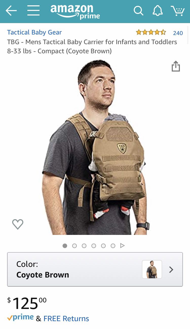 Tactical baby gear carrier
