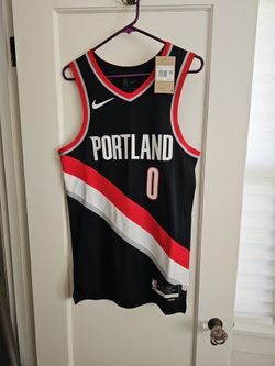 Portland Trail Blazers Authentic Stitched NBA  Home Jersey  Damian Lillard #0