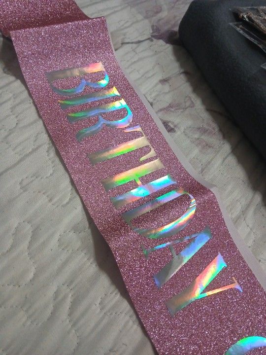 Birthday Girl Glitter Sash 