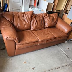 Leather Couch With Hide A Bed