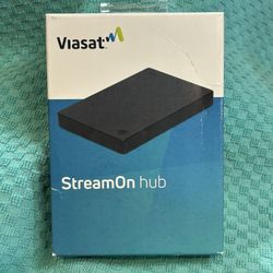 NEW! Viasat StreamOn hub. a streaming device to deliver content over internet