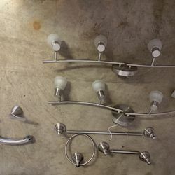 Bathroom Fixtures, Towel Bar, Vanity Lights, Remodel for Less