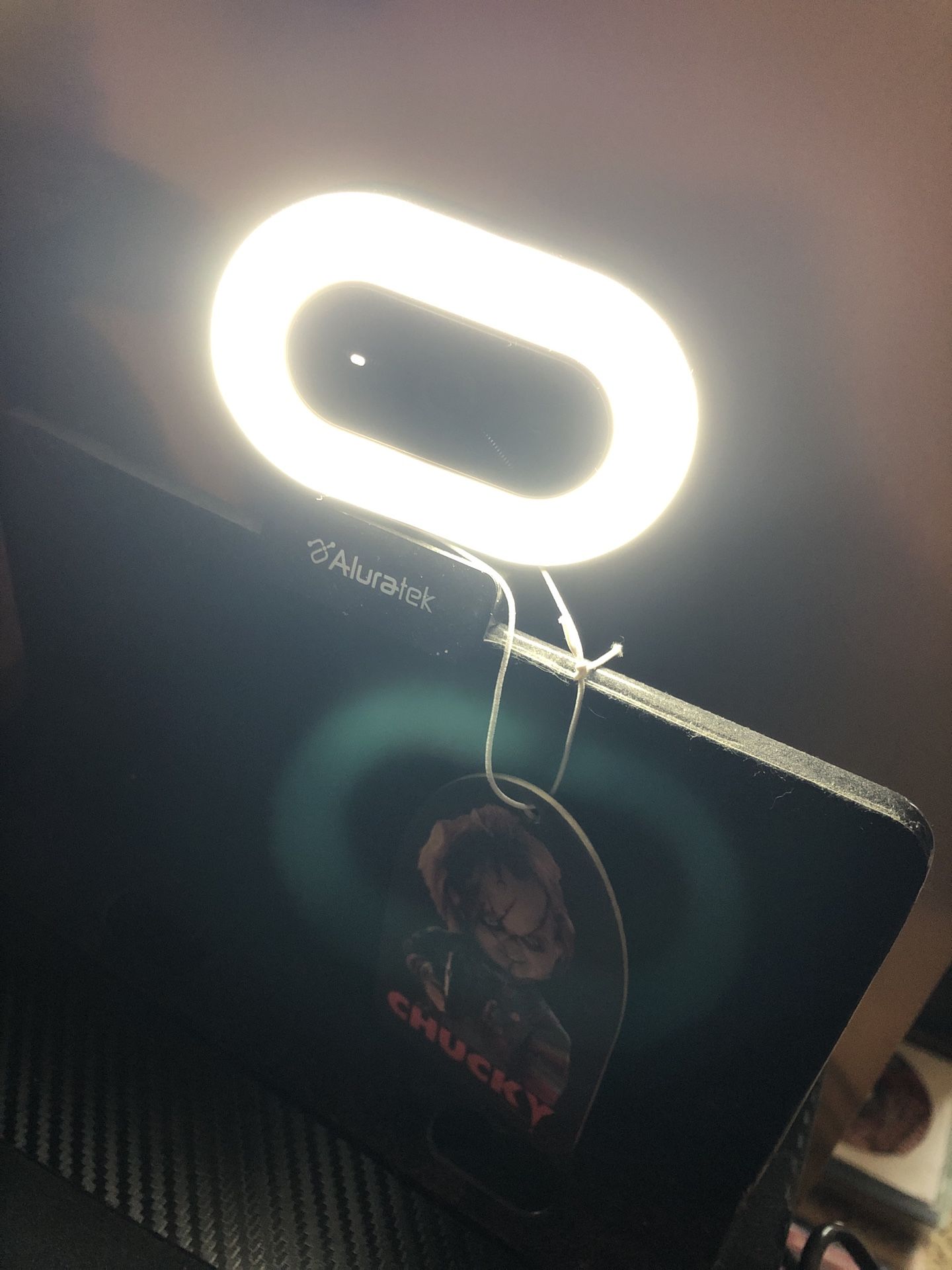 Aluratek Webcam W/ Light & Microphone
