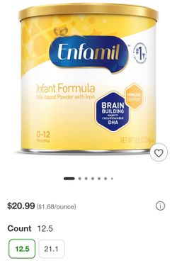 8 Never used Enfamil 12 Oz