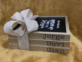Personalized Books Decor