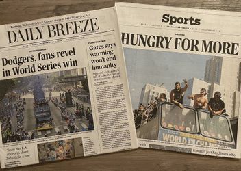 βΎοΈ 2025 Dodgers World Series Daily Breeze Newspaper