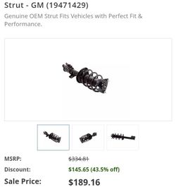 NEW GENUINE OEM STRUT FITS VEHICLES PERFECT FIT
