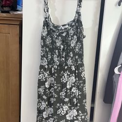 Green Floral Dress 