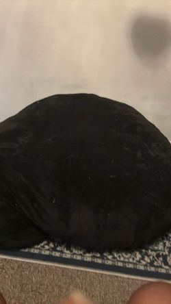 7ft Black Bean Bag