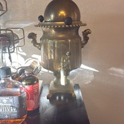 Antique Brass Coffee Urn