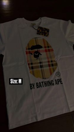 White Burberry Bape Shirt