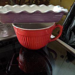 Oven & Microwave safe. Never Used