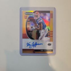 2020 Panini Draft Picks Van Jefferson Auto 110/149