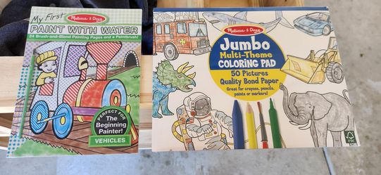 New Melissa & Doug Arts & Crafts Coloring Bundle (2 Pads)