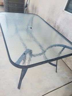 Patio table only..