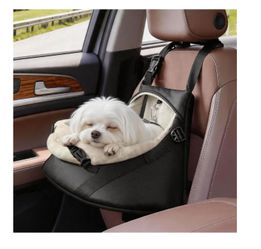 Pet Car Seat Booster with Safety Straps
