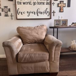 Comfortable Beige Armchair – $80 obo