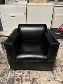 Black arm chair