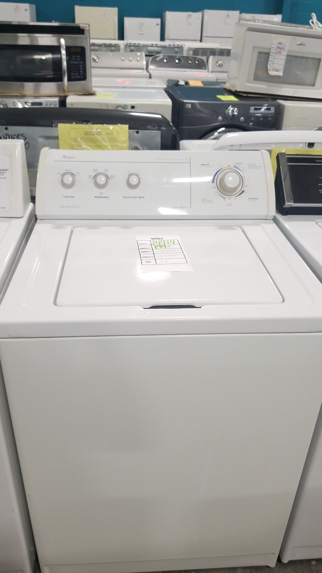 Whirlpool top load washer