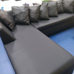 Beautiful Black Leather Sectional BLOWOUT SALE!!!