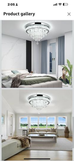 Gorgeous Crystal Chandelier  w/ LED Lights