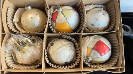Vintage Mid Century Christmas Ball Original Box
