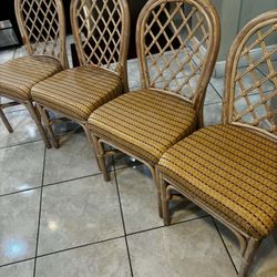 Vintage Wicker Rattan Chairs