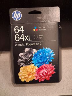 HP 64🟡🔵🔴64XL ⚫️2pack