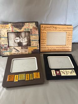 Bundle of 4 unique picture frames