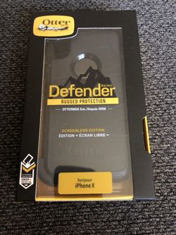 IPhone X otter box new with clip