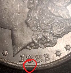 ​1882-CC GSA Morgan Silver Dollar – Carson City  (Possible VAM-2)