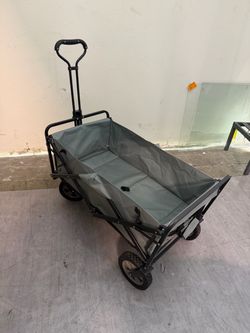 Moving sale 265 Lbs Capacity, 27.6”x 40.9”x 20” Collapsible Heavy Duty Utility Wagon gray (while supplies last)
