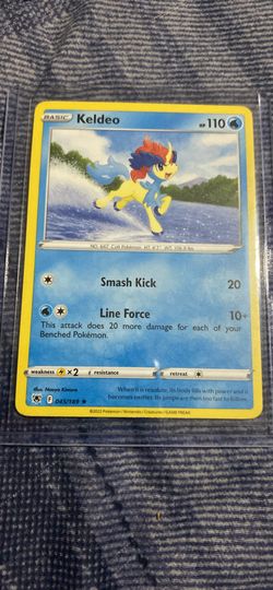 Keldeo Rare Pokemon Card 