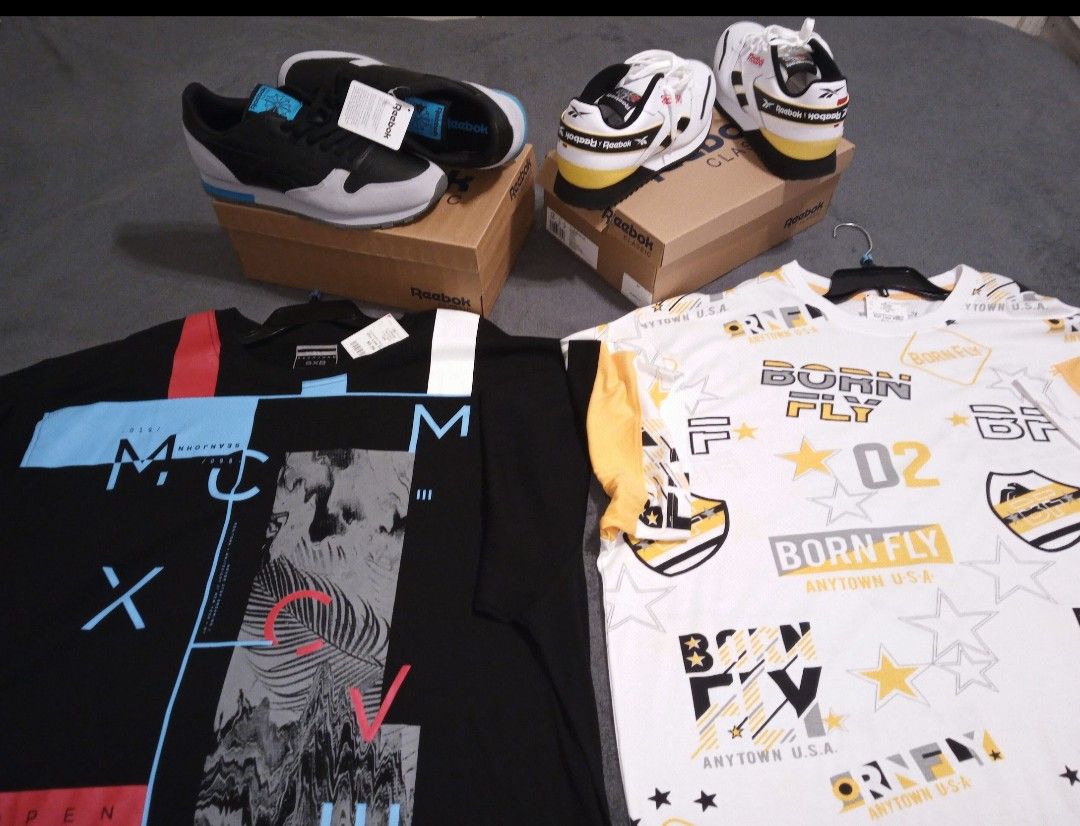 REEBOK SNEAKER and SHIRT