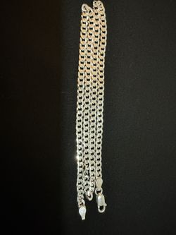 18” Curb Link Chain 3mm 925 Italy