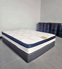 Queen size mattress with free box spring