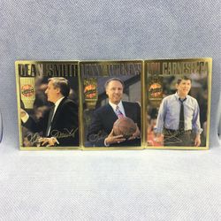 Lou Carnesecca Lenny Wilkens Dean Smith Cards
