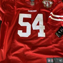49ers Fred Warner Jersey L XL