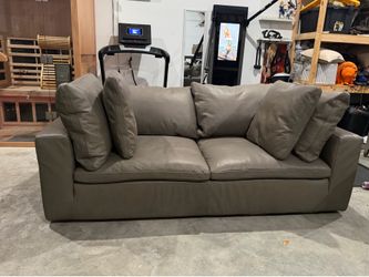Restoration hardware the cloud leather couch
